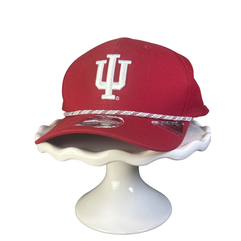New Era 9FORTY Indiana University Hoosiers Crimson Red Rope Snapback Hat Cap